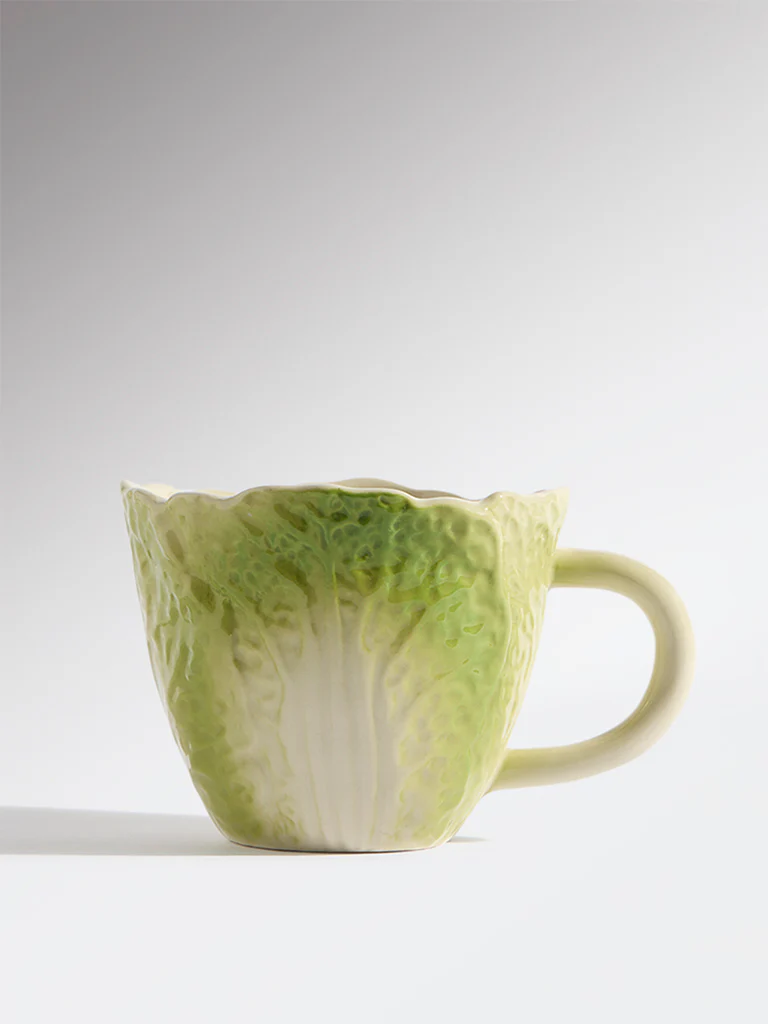 Westside Home Green Lettuce Mug
