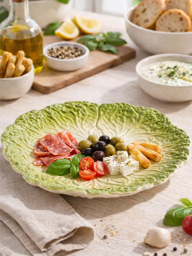 Westside Home Green Lettuce Side Plate