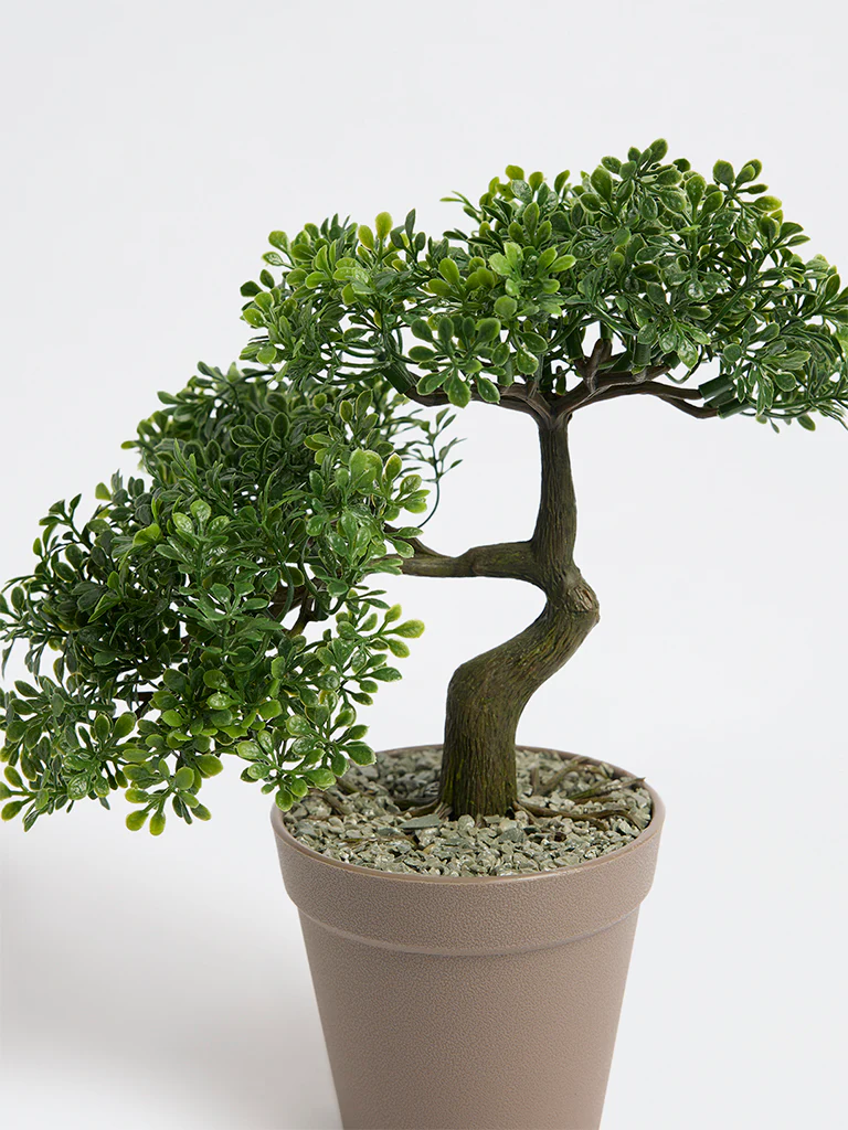 Westside Home Green Mini Artificial Bonsai Plant - Image 3