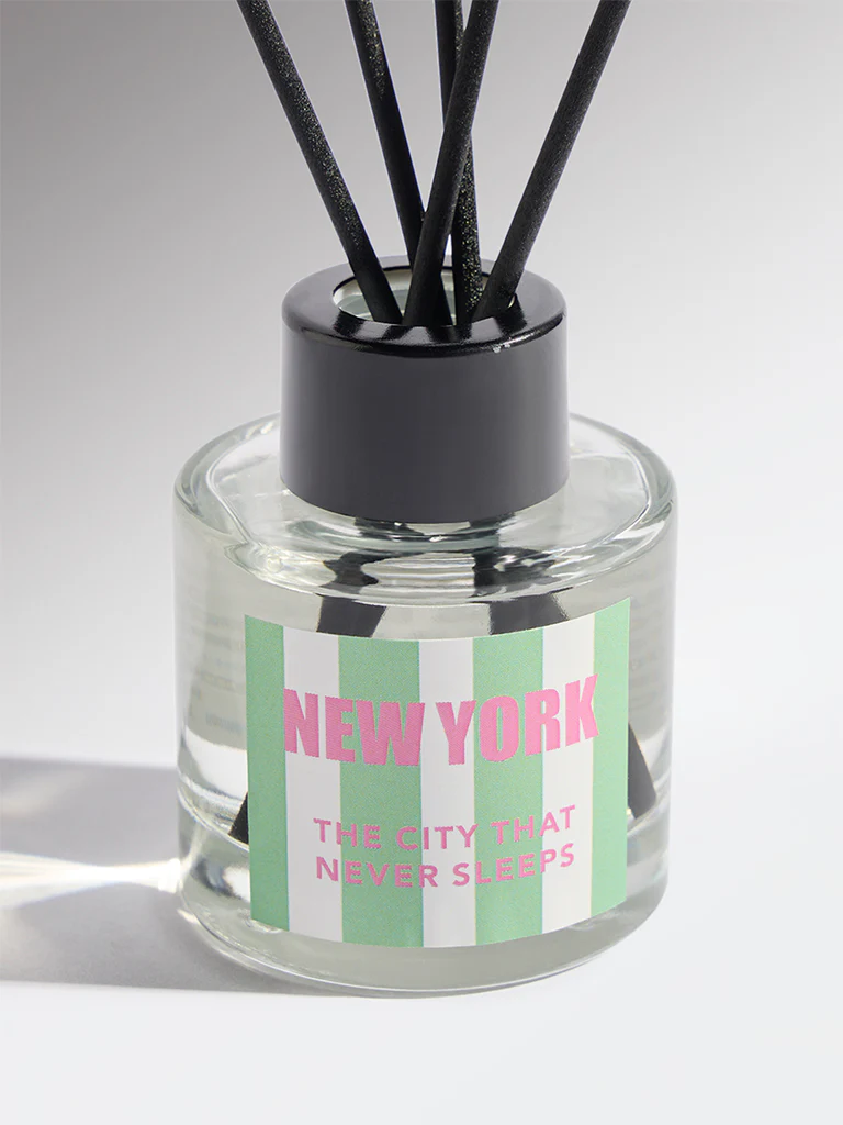 Westside Home Green New York Fragrance Diffuser with Five Reed Sticks - Image 4