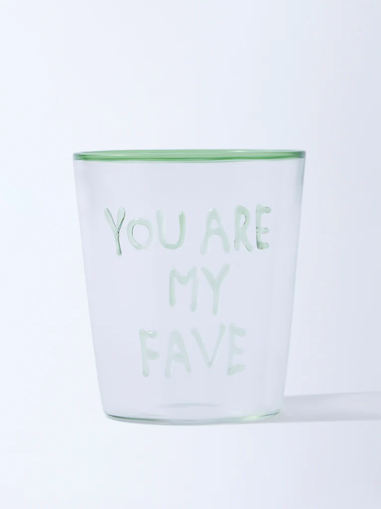 Westside Home Green Text Design Glass