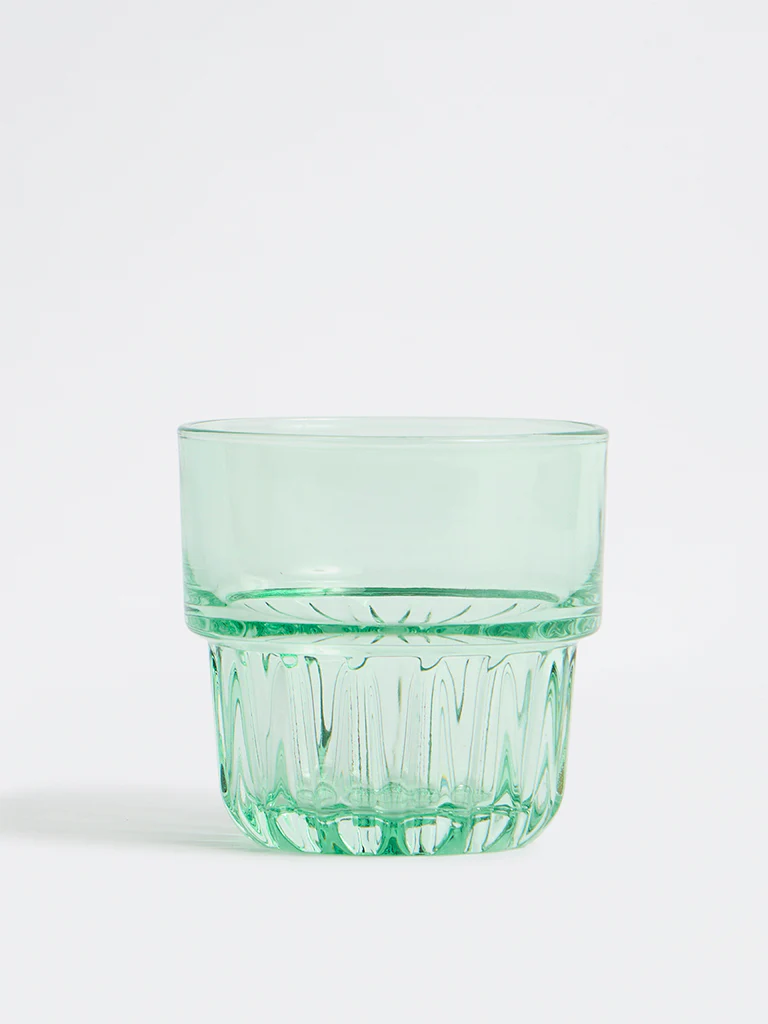 Westside Home Green Textured Water Glass