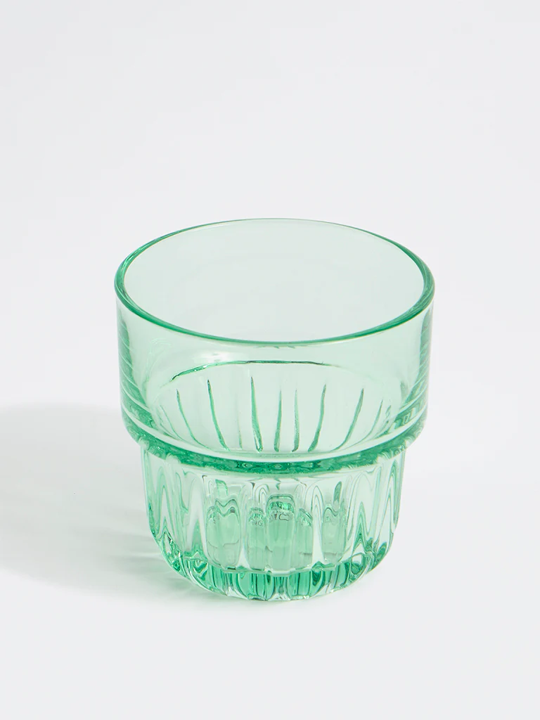 Westside Home Green Textured Water Glass - Image 2