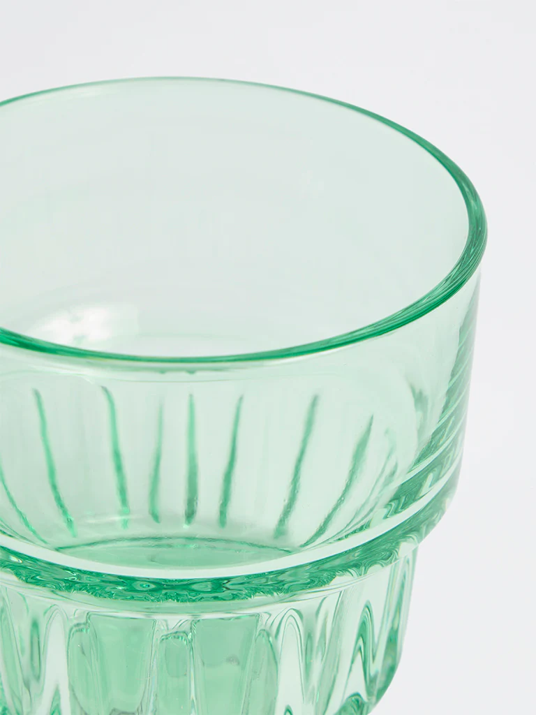 Westside Home Green Textured Water Glass - Image 3