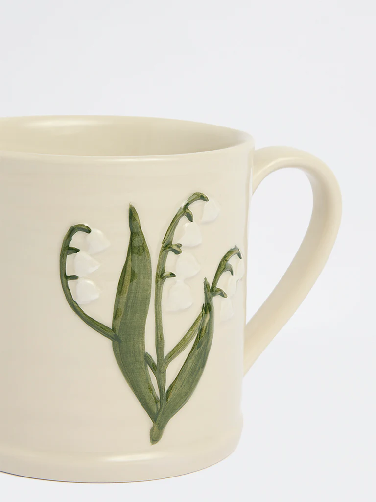 Westside Home Green Tulip Embossed Mug - Image 3