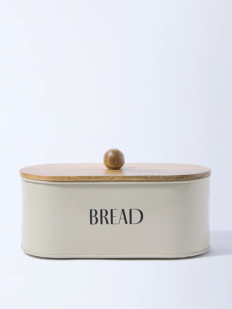 Westside Home Ivory Bread Box