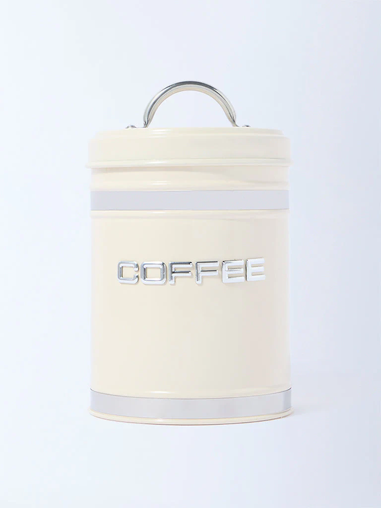 Westside Home Ivory Coffee Storage Jar with Lid