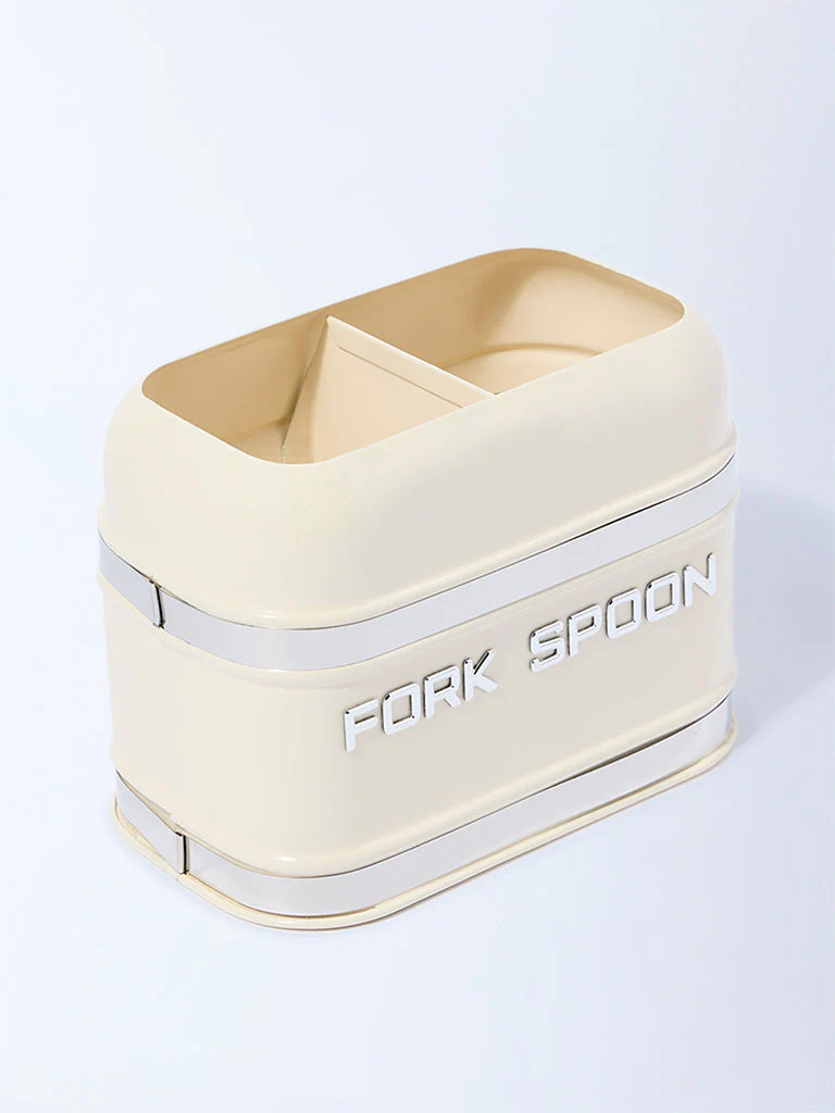 Westside Home Ivory Fork and Spoon Cutlery Holder - Image 2