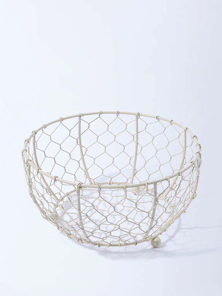Westside Home Ivory Fruit Basket - Image 2