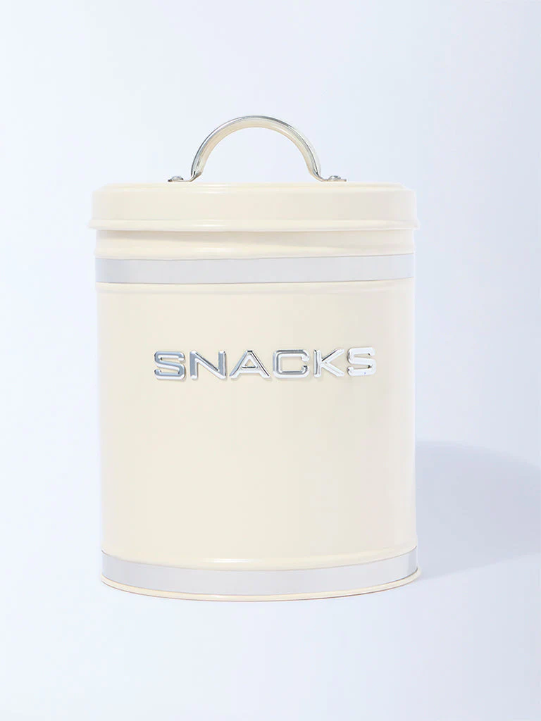 Westside Home Ivory Snacks Storage Jar with Lid