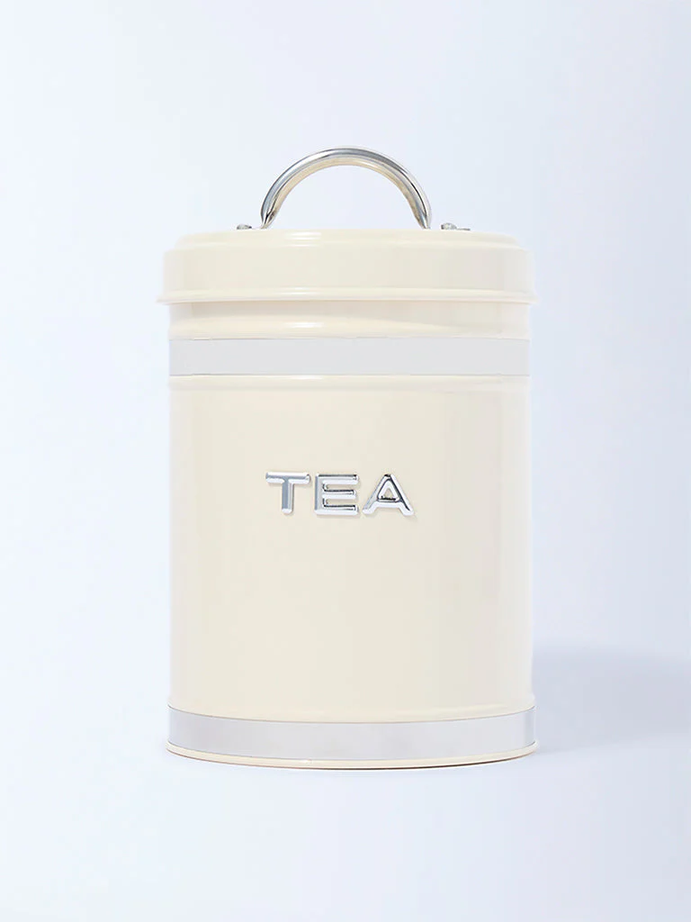 Westside Home Ivory Tea Storage Jar with Lid