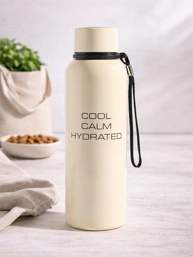 Westside Home Ivory Text Design Water Bottle - 500ML