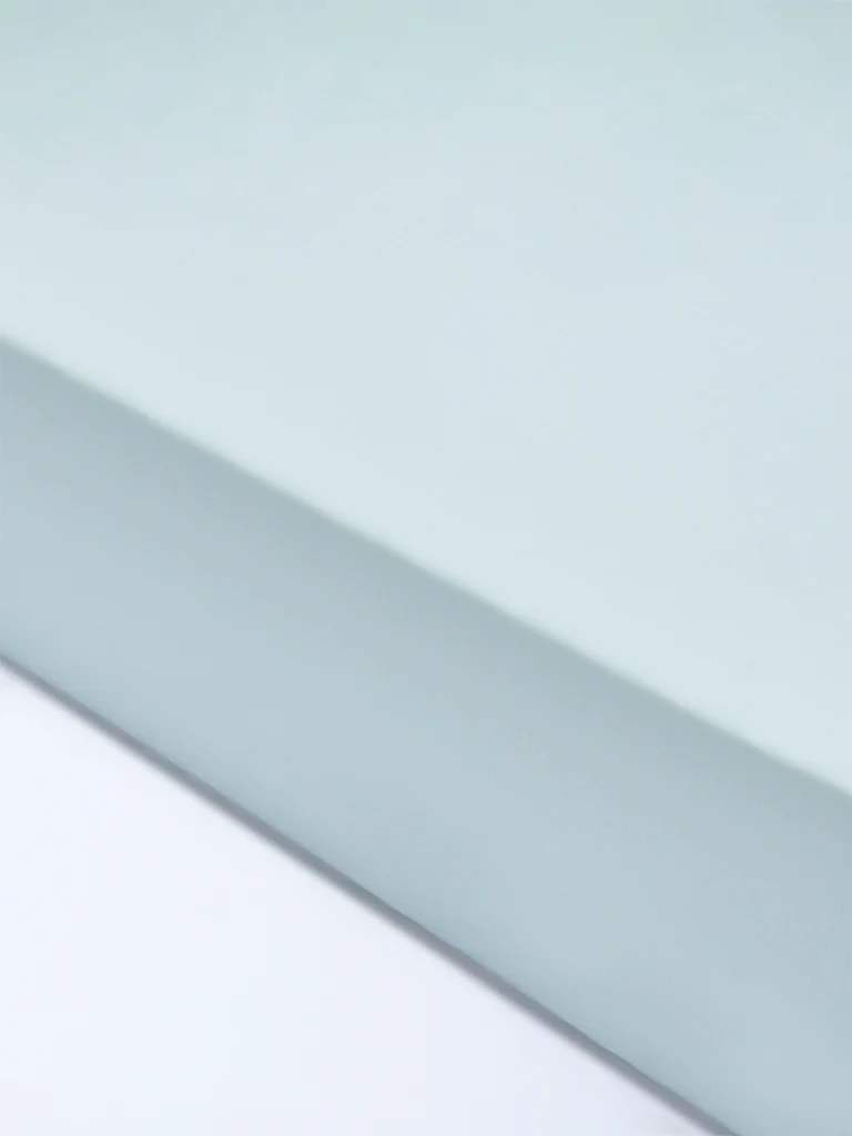 Westside Home Light Blue Solid Queen Bed Sheet Set - Image 2