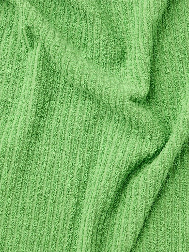 Westside Home Light Green Self-Striped Bath Towel - Image 4