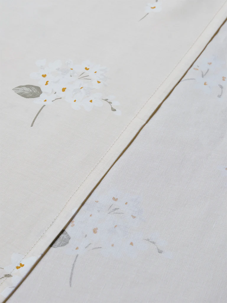 Westside Home Light Yellow Floral King Bed Sheet Set - Image 3