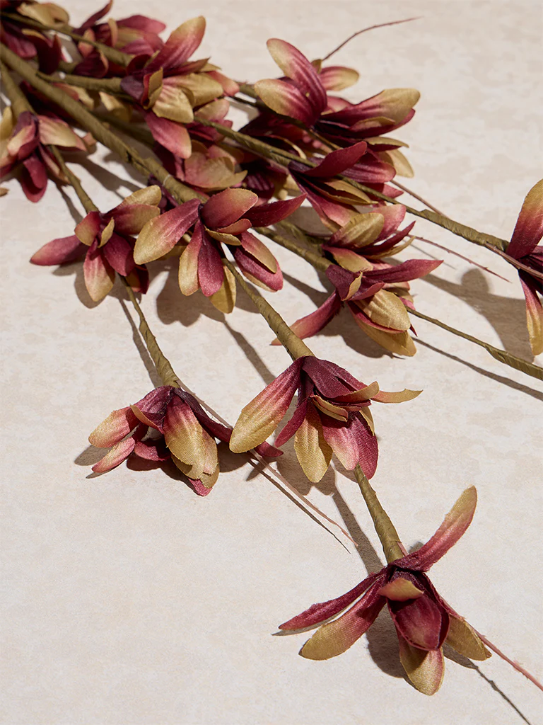 Westside Home Maroon Artificial Freesia Flower - Image 2