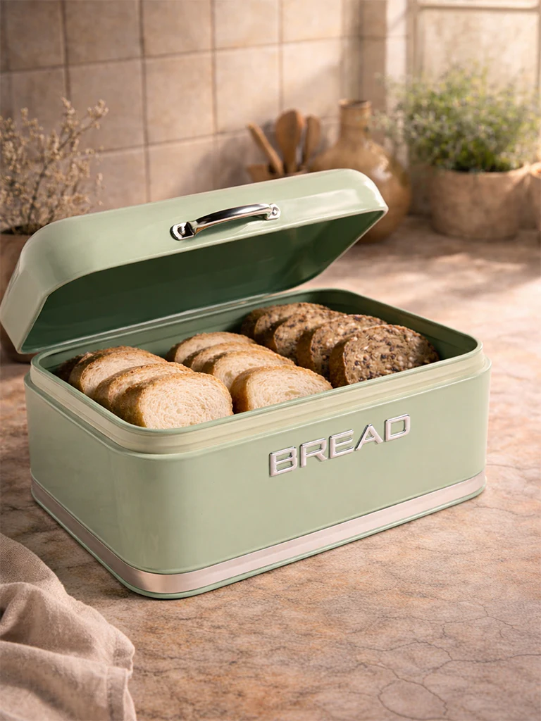 Westside Home Mint Bread Storage Box