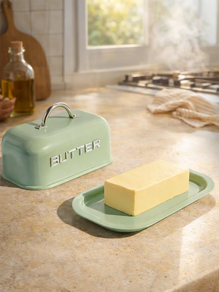 Westside Home Mint Butter Dish