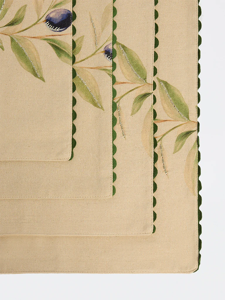 Westside Home Multicolor Botanical Pattern Placemats (Set of 4) - Image 3