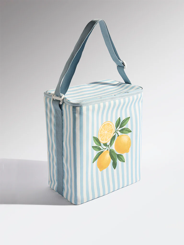 Westside Home Multicolor Striped Lunch Bag - Image 2