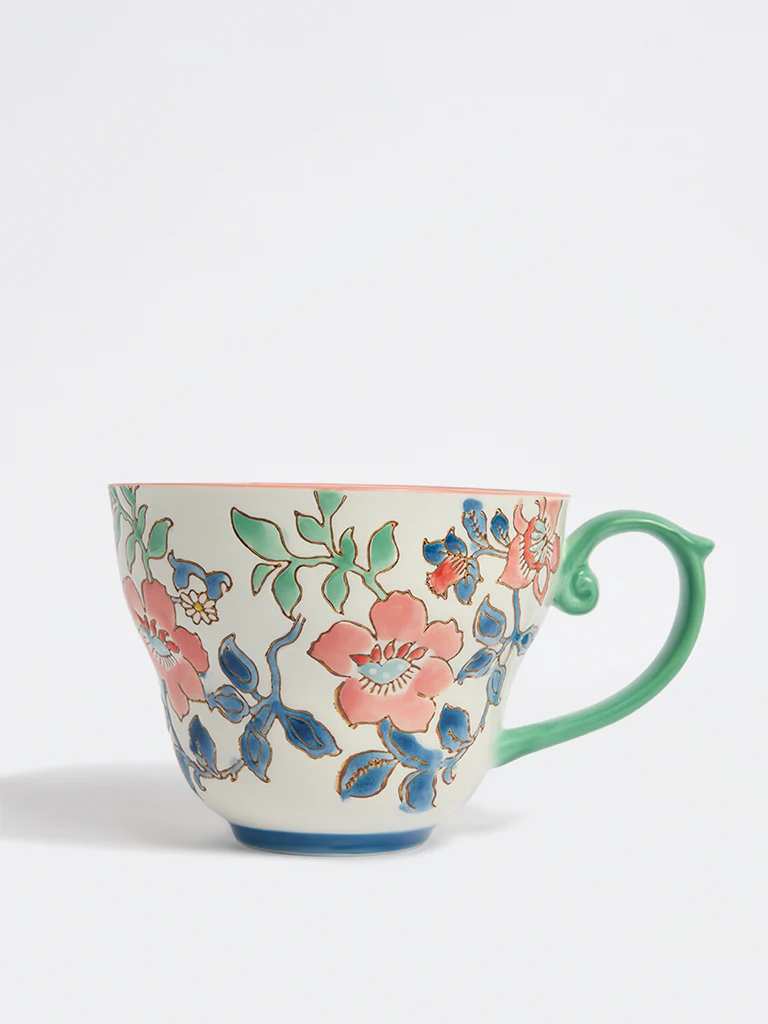 Westside Home Multicolour Floral Mug - Image 3