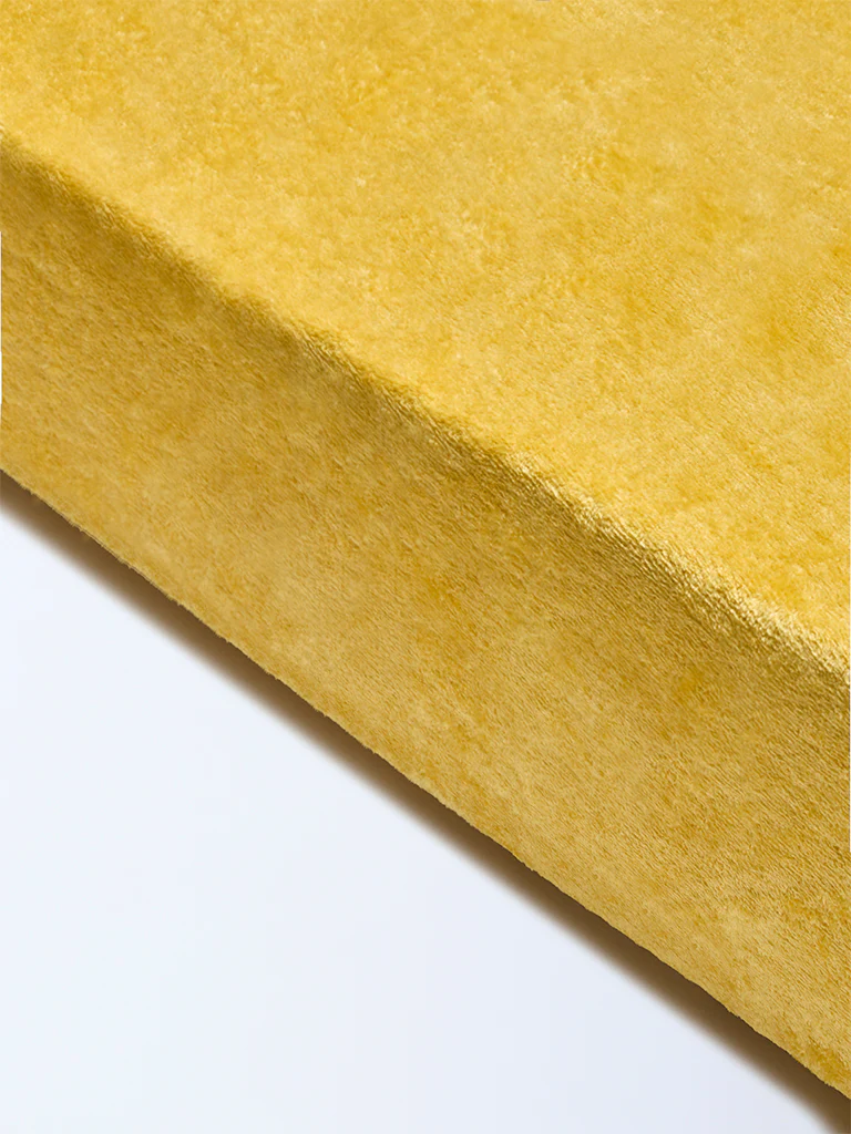 Westside Home Mustard Single Bed Fleece Blanket - Image 2