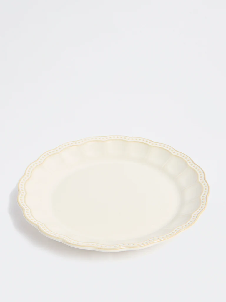 Westside Home Off-White Vera Beaded Side Plate - Image 2