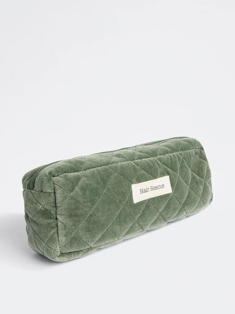 Westside Home Olive Quilted Pouch - Image 3
