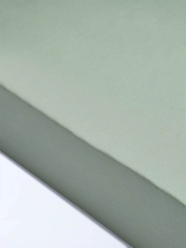 Westside Home Olive Solid Queen Bed Sheet Set - Image 2