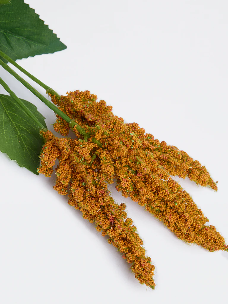 Westside Home Orange Artificial Celosia Plant - Image 3