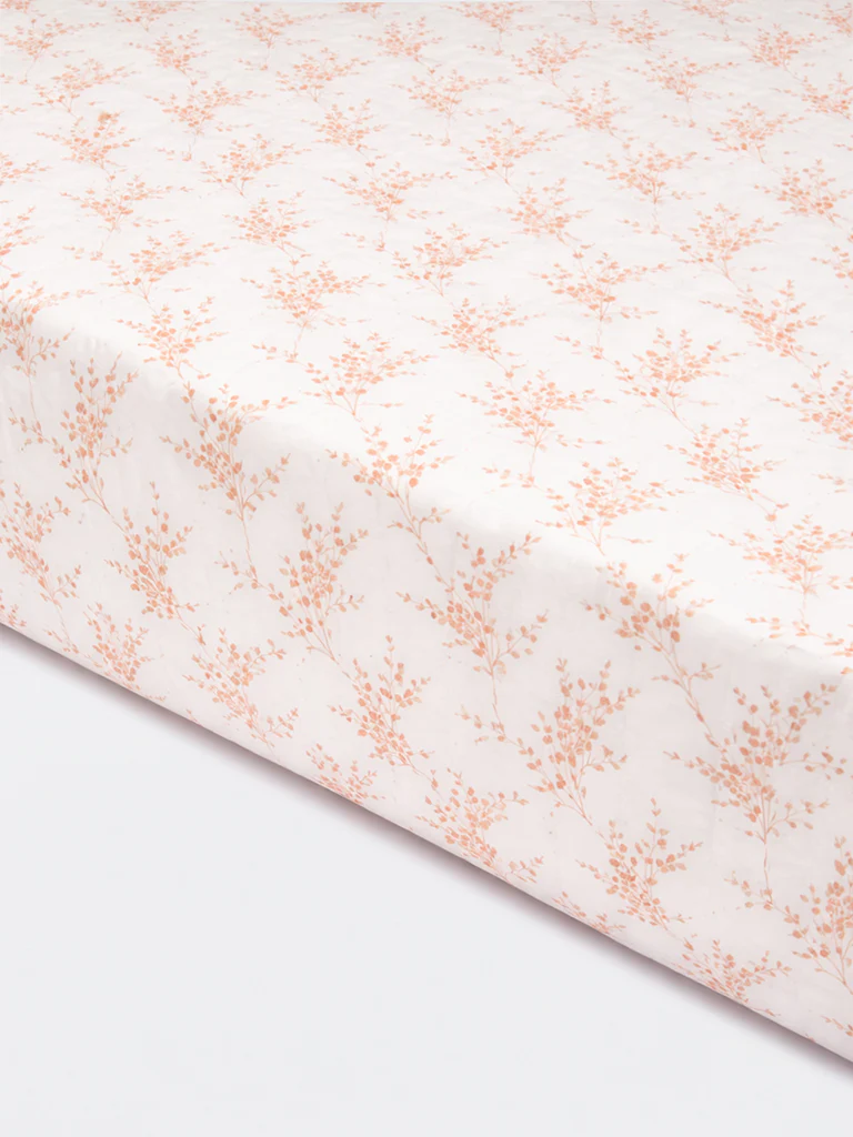 Westside Home Orange Botanical Design Reversible Single Bed Comforter - Image 2