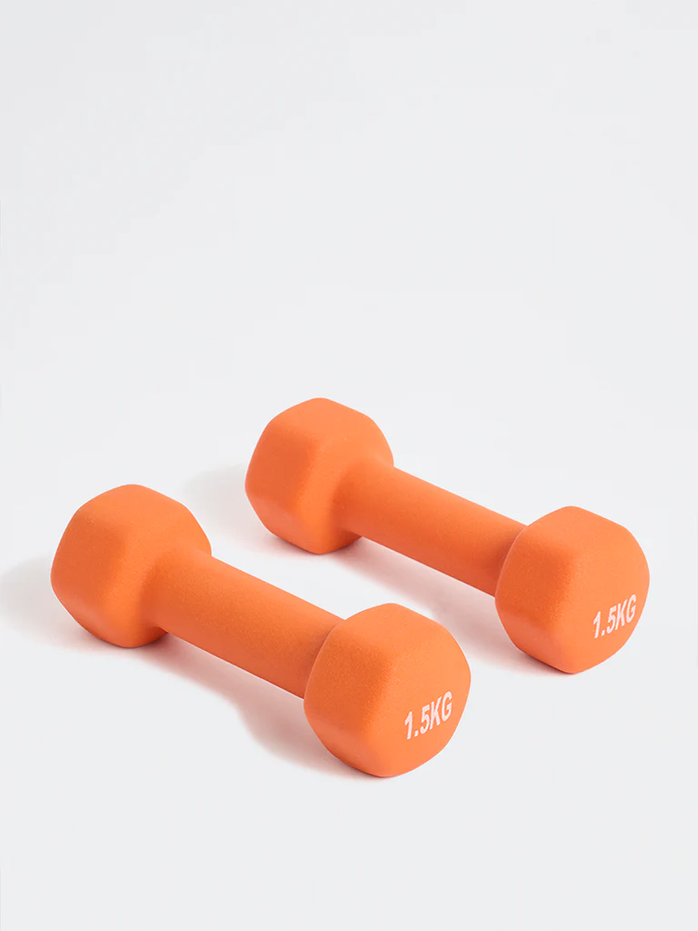 Westside Home Orange Hex Dumbbell - 3kg - Image 2