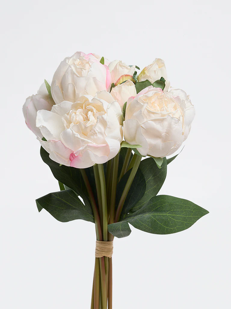 Westside Home Pink Artificial Peony Flowers - Image 3