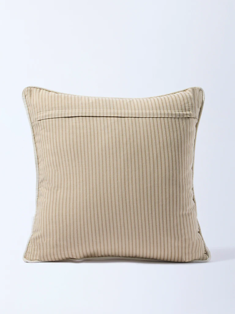 Westside Home Pink Floral Embroidered Cushion Cover - Image 2