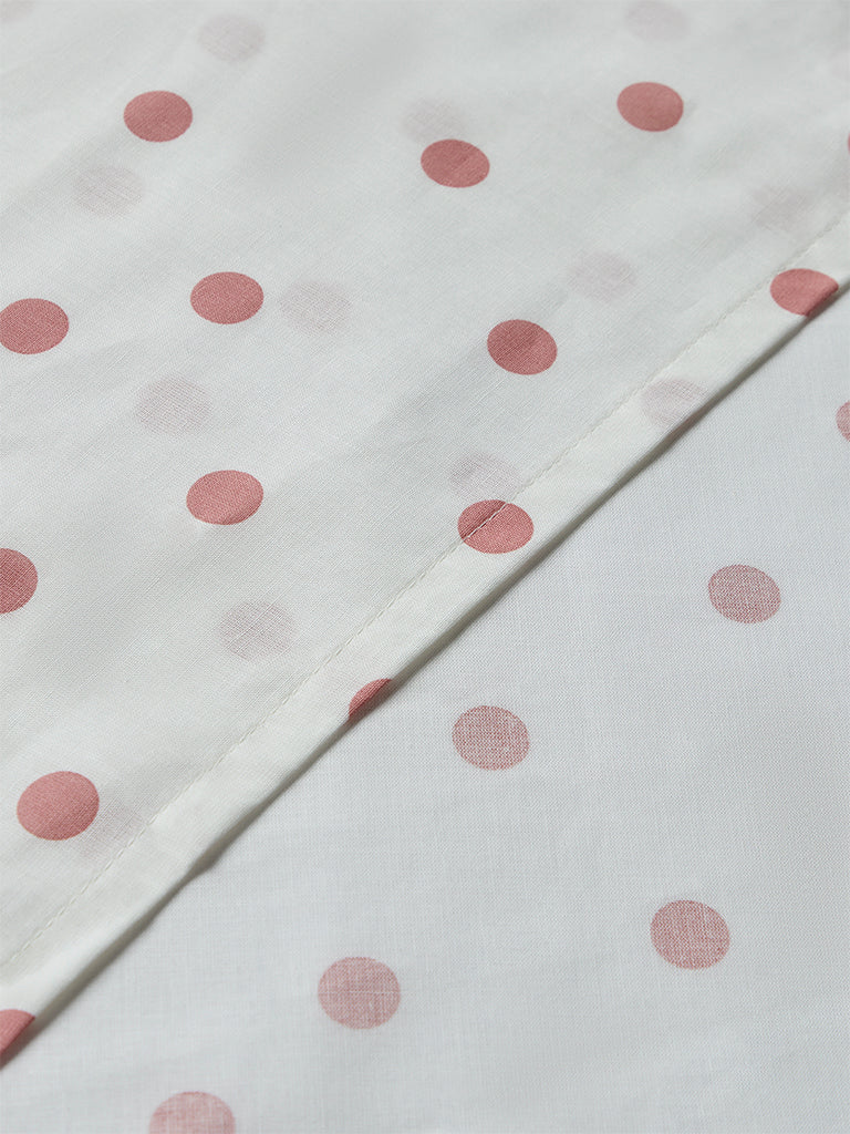 Westside Home Pink Polka Dot King Bed Sheet Set - Image 3