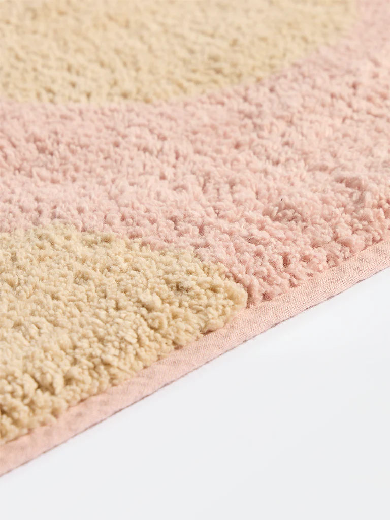 Westside Home Pink Polka Dots Bath Mat - Image 2