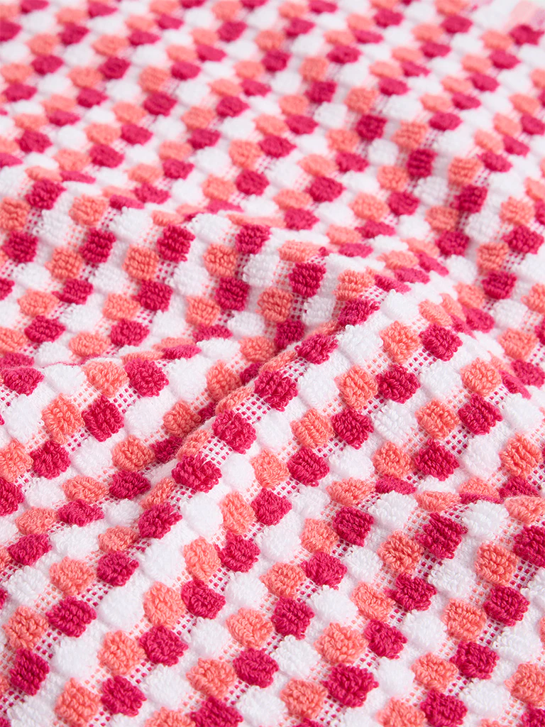 Westside Home Pink Popcorn Textured Face Towel (Set of 2) - Image 3