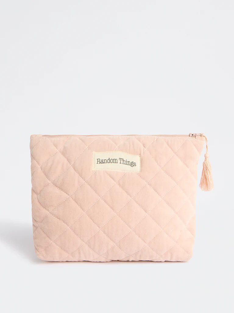 Westside Home Pink Quilted Pouch