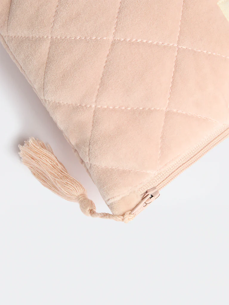 Westside Home Pink Quilted Pouch - Image 3
