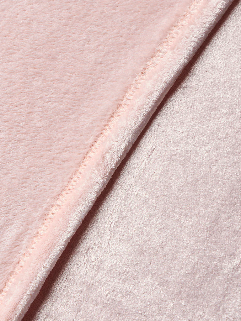 Westside Home Pink Single Bed Fleece Blanket - Image 3