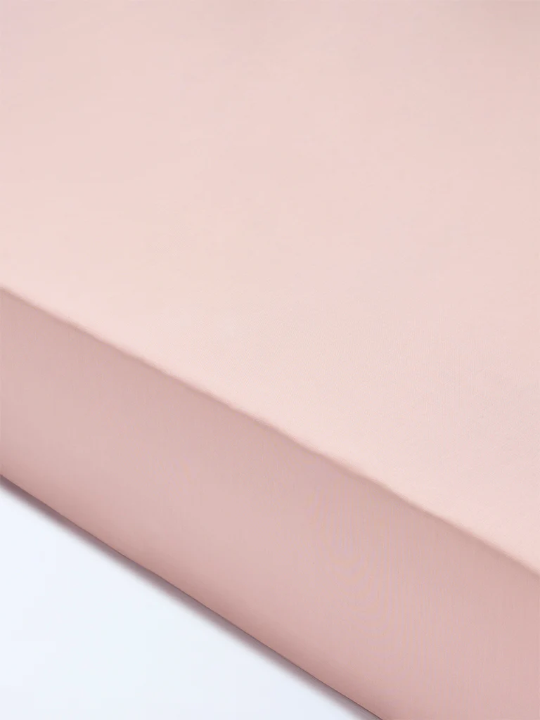 Westside Home Pink Solid Queen Bed Sheet Set - Image 2