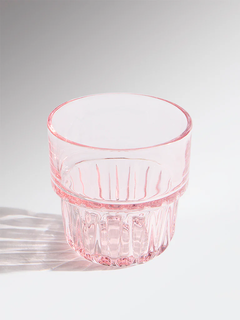Westside Home Pink Stackable Glass - Image 3