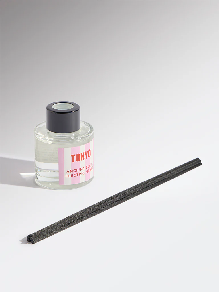 Westside Home Pink Tokyo Fragrance Diffuser with Five Reed Sticks - Image 3