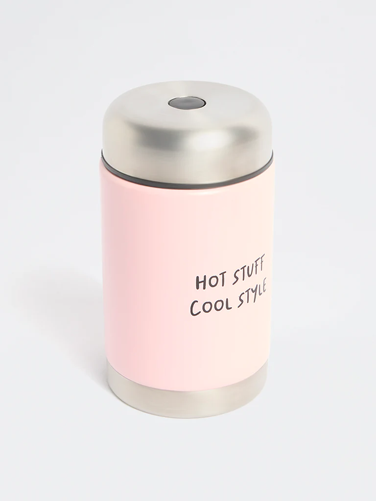 Westside Home Pink Typographic Storage Jar - 550ML - Image 3