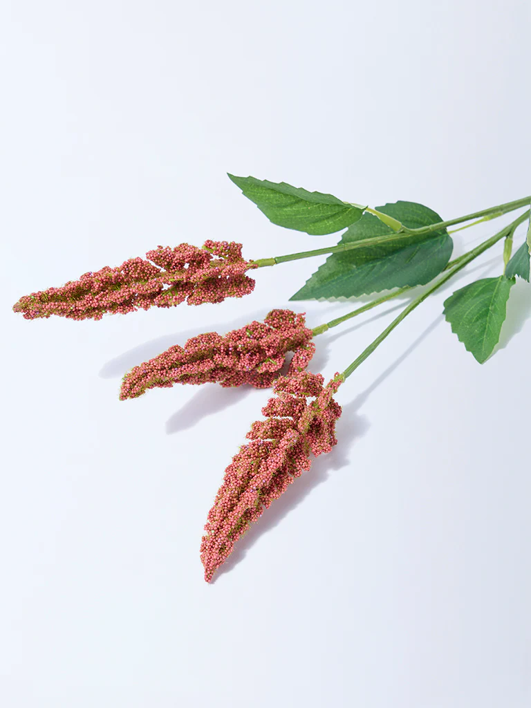 Westside Home Red Artificial Celosia Plant - Image 2