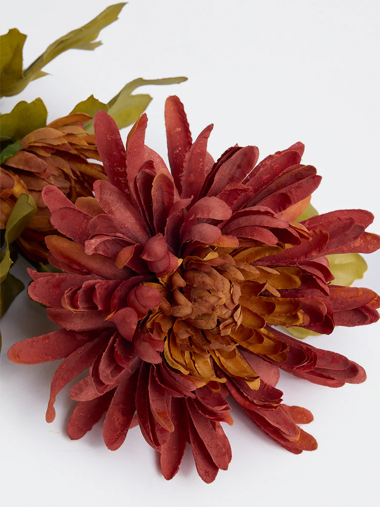 Westside Home Rust Artificial Chrysanthemum Plant - Image 3