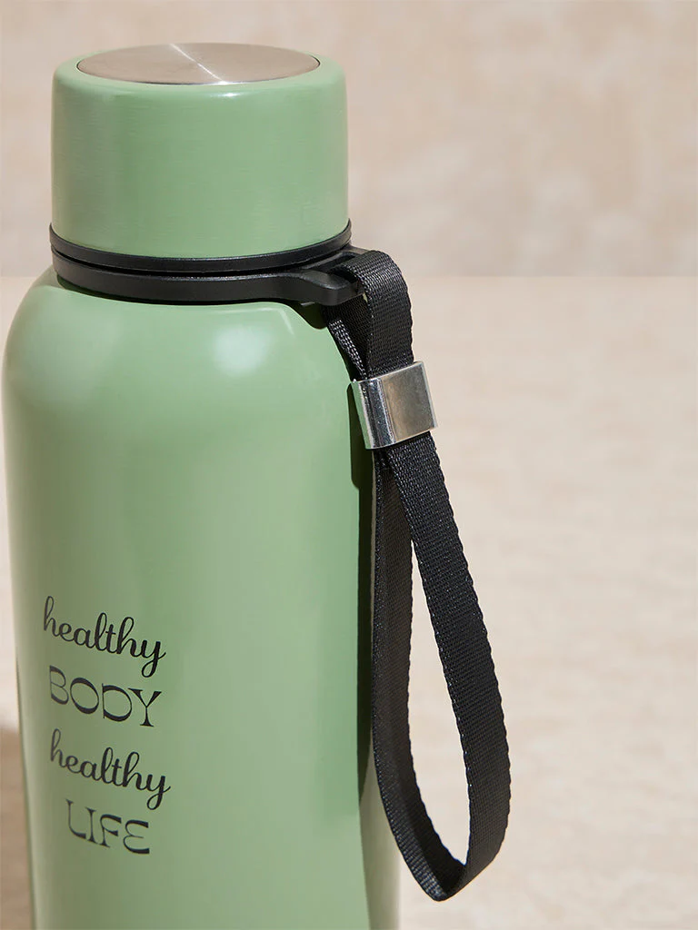 Westside Home Sage Text Design Water Bottle - Image 3
