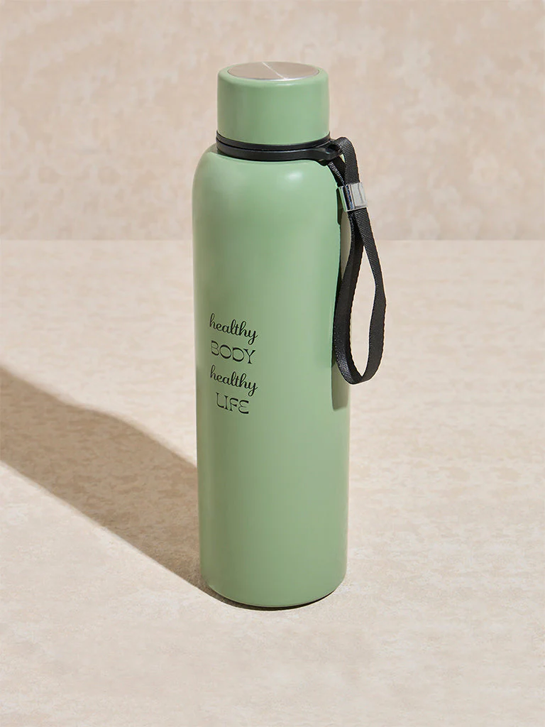Westside Home Sage Text Design Water Bottle - Image 2