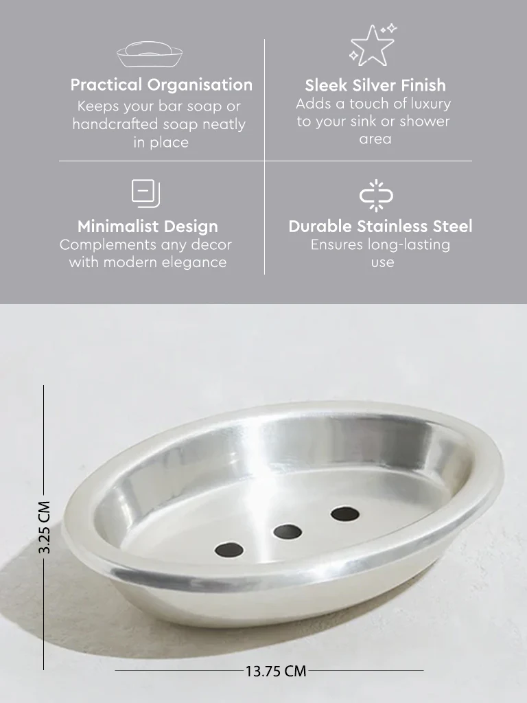 Westside Home Silver Soap Dish - Image 4