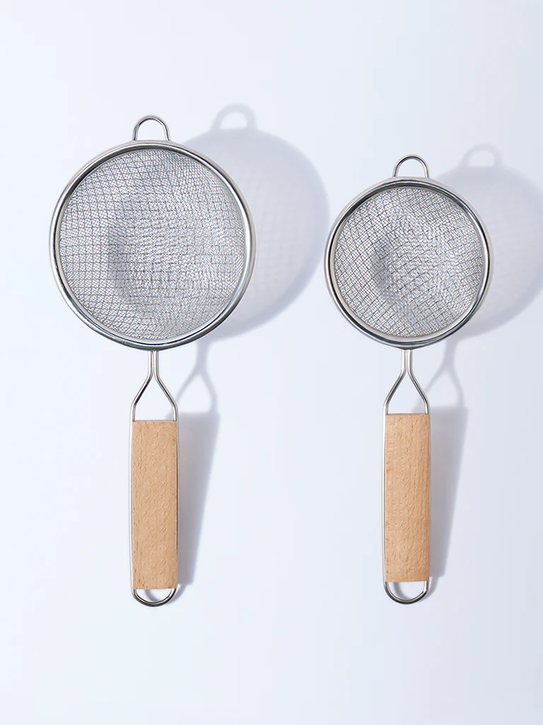Westside Home Silver Strainers (Set of 2)